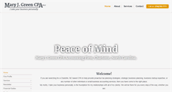 Desktop Screenshot of maryjgreencpa.com